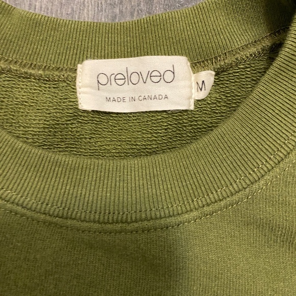 Preloved Lindy Olive Green Sweatshirt Size M - Picture 3 of 7